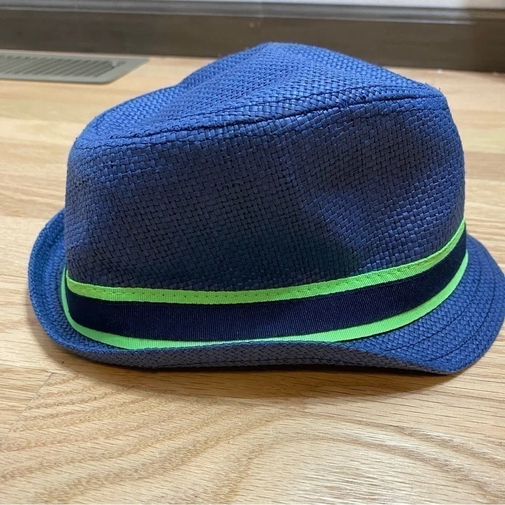 Children’s Place Fedora Hat 12-24 mos Blue Green Boys Baby